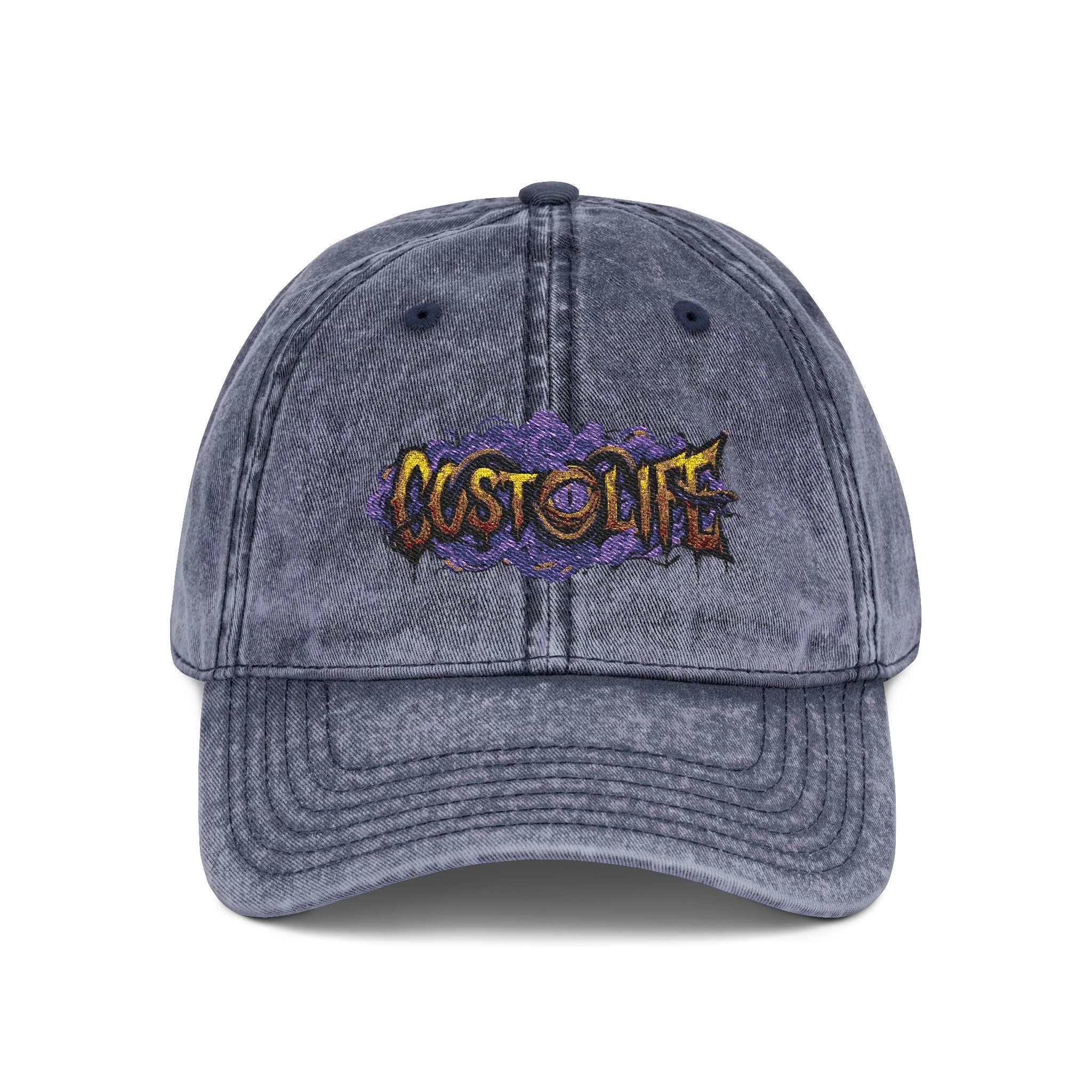 CostOLife Bloodwash Logo Cap — close-up texture detail