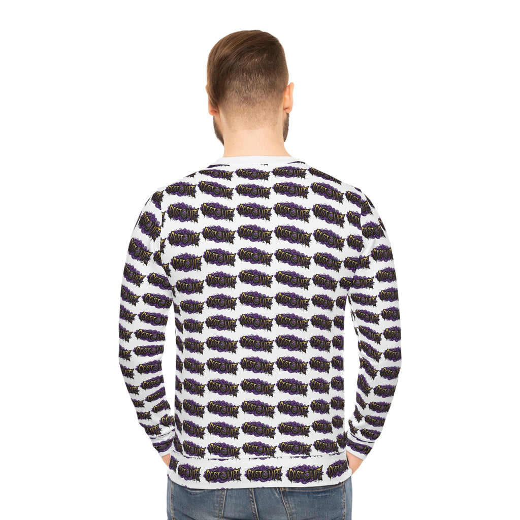 CostOLife Split Chaos Crewneck — close-up texture detail
