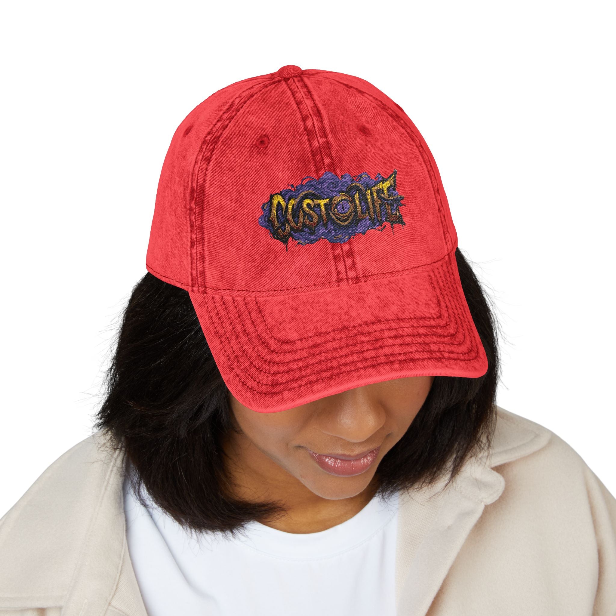CostOLife Bloodwash Logo Cap — front view, premium streetwear