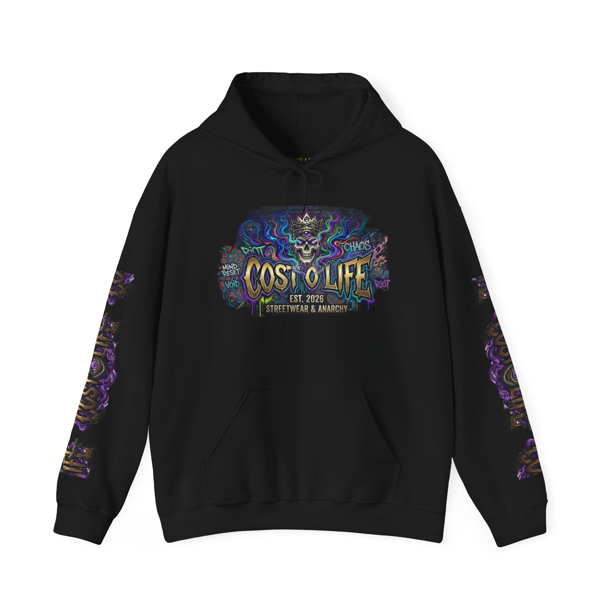 CostOLife CHAOS CORE Signature Hoodie — close-up texture detail